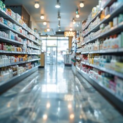 Blurred Drugstore Background