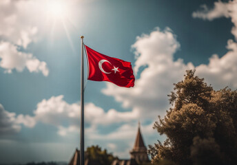 Türk bayrağı. Translation Turkey Flag