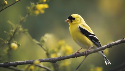 Fototapeta premium yellow backed shrike