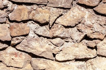 Stone bricks on the wall as an abstract background. Texture