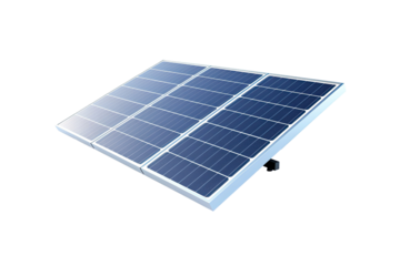 Solar panels or solar cells for health clean energy and environment isolated on transparent png background, Photovoltaic solar traps, green energy concept.