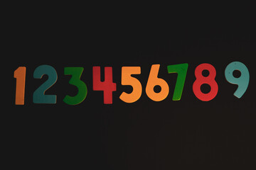 Background of numbers. from zero to nine. Numbers texture. Finance data concept. Matematic....