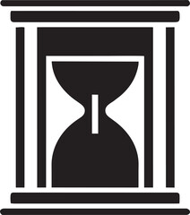 sand clock, pictogram