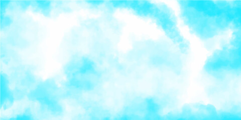 Romantic Blue skies with white clouds background. Summer blue sky with fluffy clouds. Blue background with vintage marbled textured design on cloudy sky. Beautiful puffy clouds in bright blue sky.