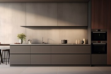 A modern and modular kitchen with chimney