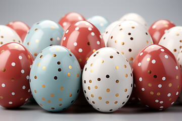 Photorealistic Easter colorful eggs
