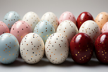 Photorealistic Easter colorful eggs