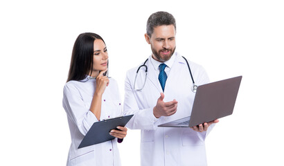 ehealth medical service. doctor work in clinic office. video call with doctor. Online doctor appointment, emedicine. consulting patient online. having online emedicine appointment. medical record