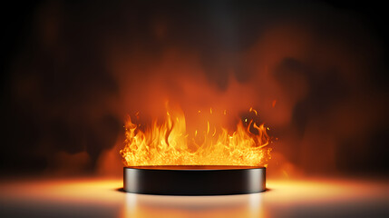 3D rendering minimalist background product booth, podium, stage, product commercial photography background, cosmetics booth