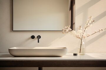 A fancy ceramic marble sink for the kitchen and bathroom