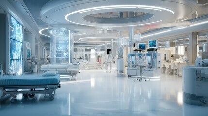 Interior of a modern hospital