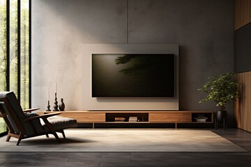 Modern and elegant TV cabinet in the living room