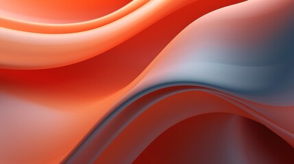 Beautiful Abstract 3D Background with Smooth Silky Shapes. Generative Ai