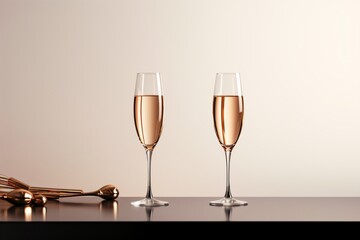 Champagne flute glasses