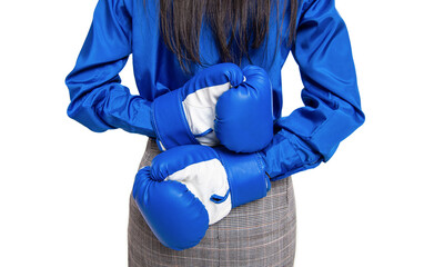 business fight of businesswoman fighter. businesswoman fight against each other. business fight....