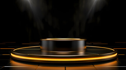 3D rendering minimalist background product booth, podium, stage, product commercial photography background, cosmetics booth