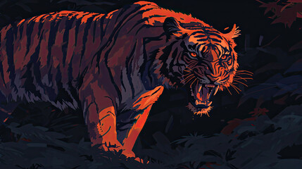 Phantom Tigers: Pixel Animation