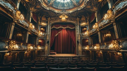 Obraz premium Magnificent Theater Stage
