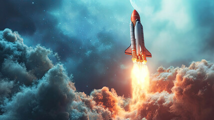 Rocket Science in Aerospace Engineering - obrazy, fototapety, plakaty