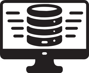 database icon, pictogram
