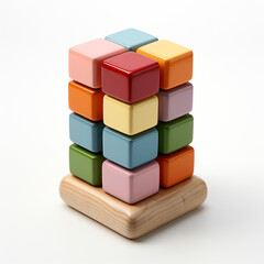 Obraz premium Toy top on a white isolated background