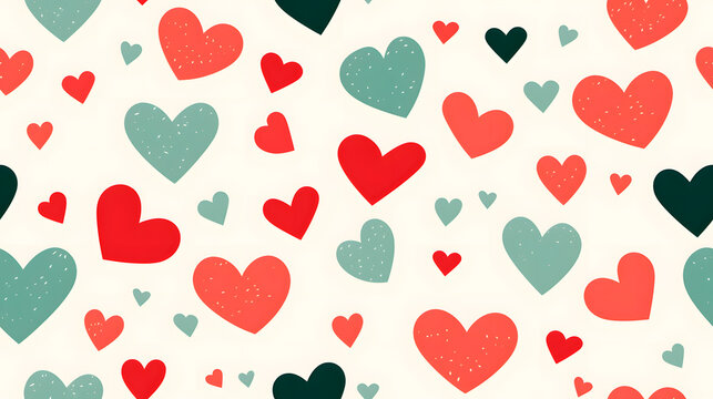 hearts background, hearts pattern for valentine's day