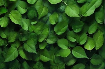 green leaves background