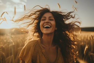 Portrait of a woman capturing emotions
