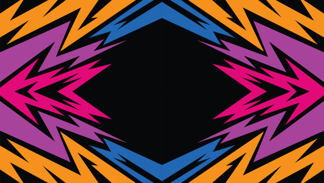 Abstract background with jagged lines pattern and with some copy space area