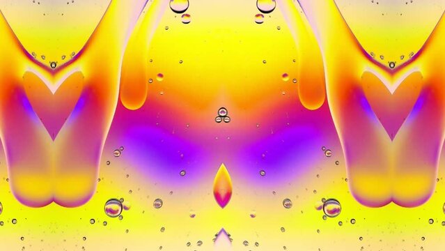 olorful Mirror Oil Bubbles Effect Fantasy