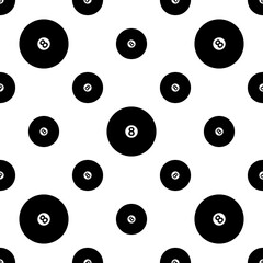 Billiard Ball Icon Seamless Pattern M_2302002