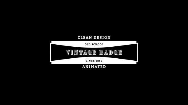 Vintage Stamp Badge Retro Animated Western Title Intro