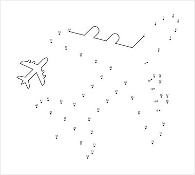 Airplane Icon Dot To Dot Y_2312001