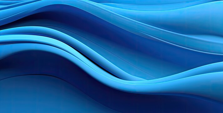 Modern abstract blue design with futuristic waves, bright light, and a gradient pattern.
