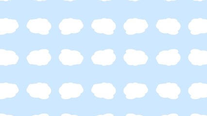 Clean Animated Clouds Background (Looping) - obrazy, fototapety, plakaty