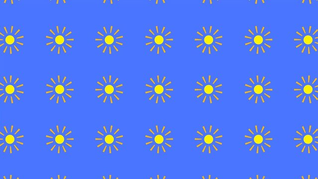 Rotating Sunny Shapes Animated Background (Looping)
