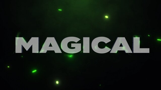Magic Energetic Particles Text Title Intro