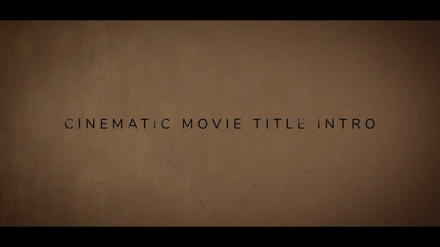 Old School Paper Cinematic Movie Trailer Intro Title