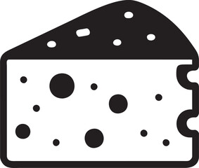 slice of cheese icon, pictogram