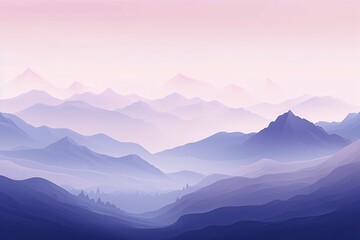 Fototapeta premium Minimalistic painting of a landscape