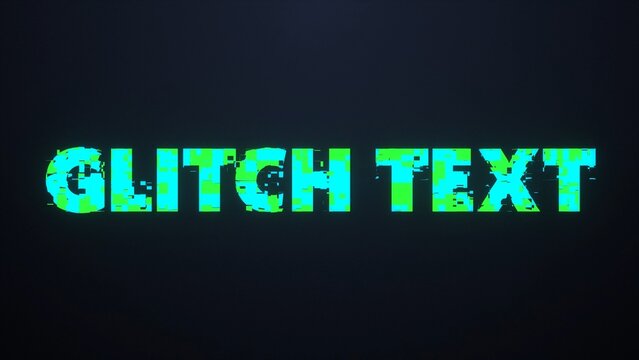 Epic Text Glitch Distortion Title Intro