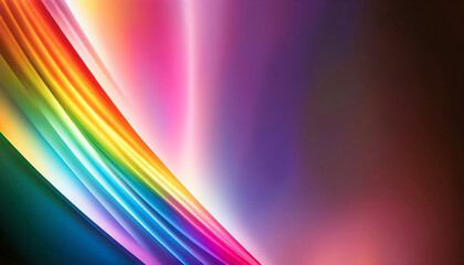 Naklejka premium Sparkling prism on a light gradation background, light penetrates from all sides, Vector illustration,