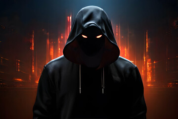 person in the darkness
