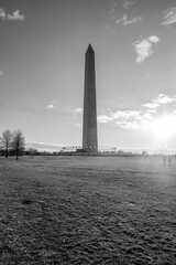 The Washington Monument in DC in Black and White