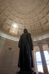 The Jefferson Memorial Statue in Washington DC