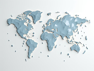 A Paper World Map