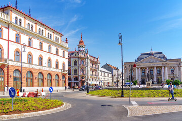 Architecture of Oardea city in Romania, Europe