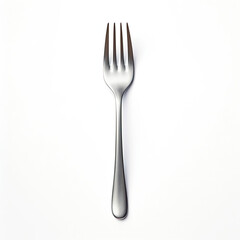 A Fork on a Clean White Surface