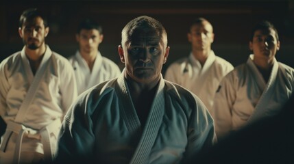 Obraz premium martial arts trainer generative ai