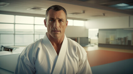 Obraz premium martial arts trainer generative ai